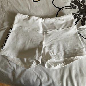 White bike shorts